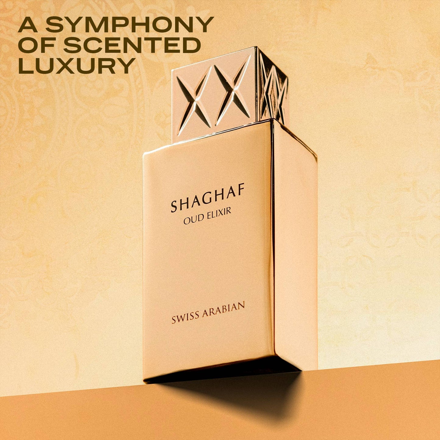 Shaghaf Oud Elixir by Swiss Arabian – Pink Pepper, Saffron & Amber Oud Unisex Perfume 100ml