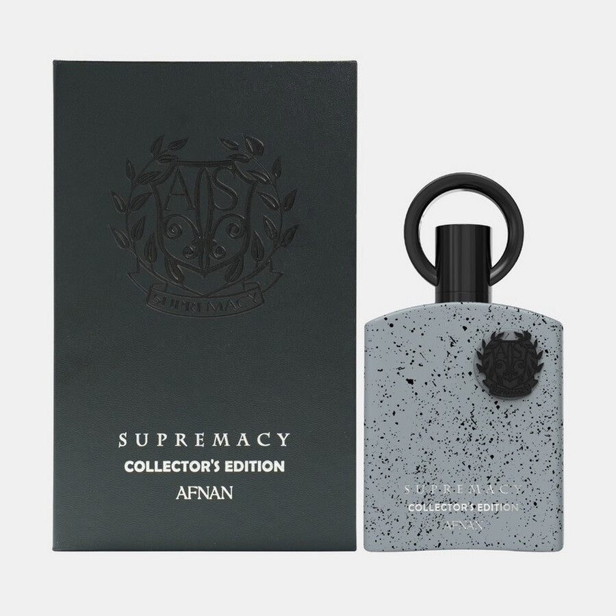 Afnan Supremacy Collector's Edition Eau de Parfum 3.4 oz – full packaging with bottle and box, luxury men’s fragrance