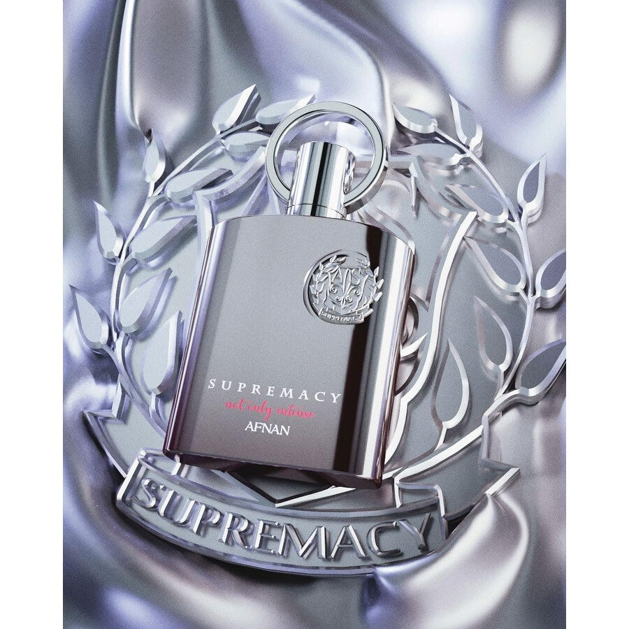 Afnan Supremacy Not Only Intense ExDP 5.0 oz – A premium men’s fragrance in a modern ombré bottle with an embossed silver box.