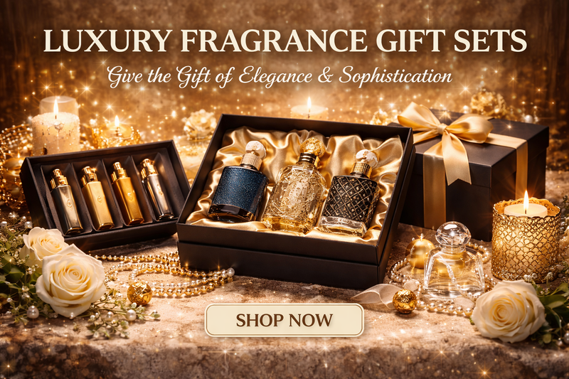 HA Fragrances luxury fragrance gift sets collection banner featuring premium perfume gift sets designed for special occasions and elegant gifting.
