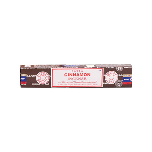 Cinnamon Satya Incense – Authentic Hand-Rolled Aromas from India (15 gms. / pack)