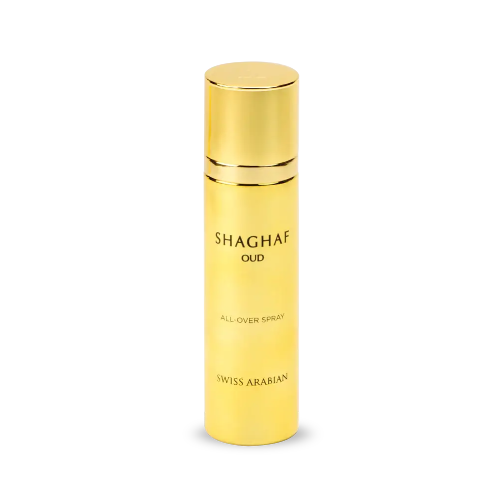 Shaghaf Oud by Swiss Arabian – Eau de Parfum & Body Spray Set | Bold Oud & Sweet Praline Unisex Scent