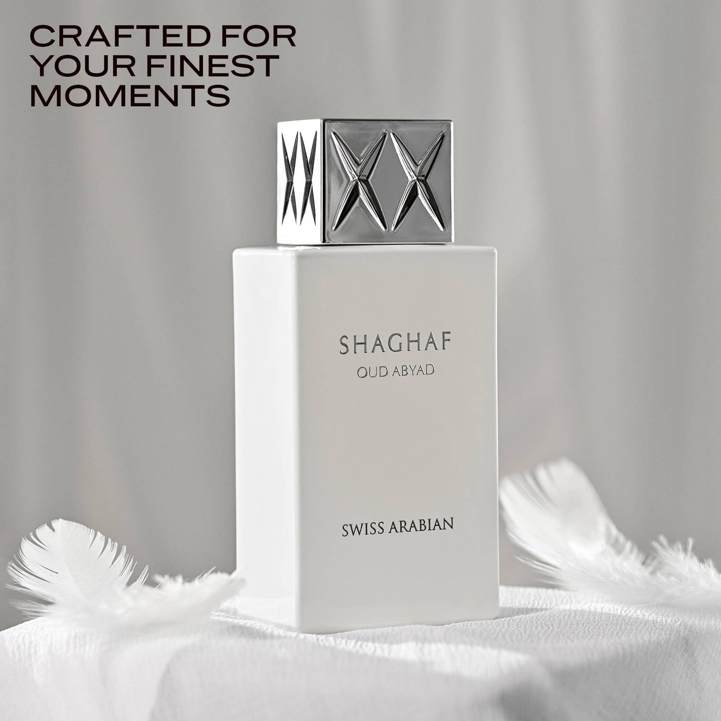 Shaghaf Oud Abyad by Swiss Arabian – Spicy Incense, Oud & Leather Unisex Perfume 100ml