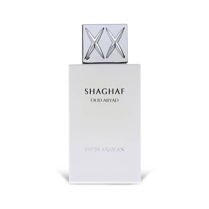 Shaghaf Oud Abyad by Swiss Arabian – Spicy Incense, Oud & Leather Unisex Perfume 100ml