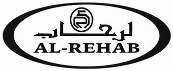 Al-Rehab logo in black and white with Arabic and English text, representing the brand's commitment to quality perfumes and fragrances.