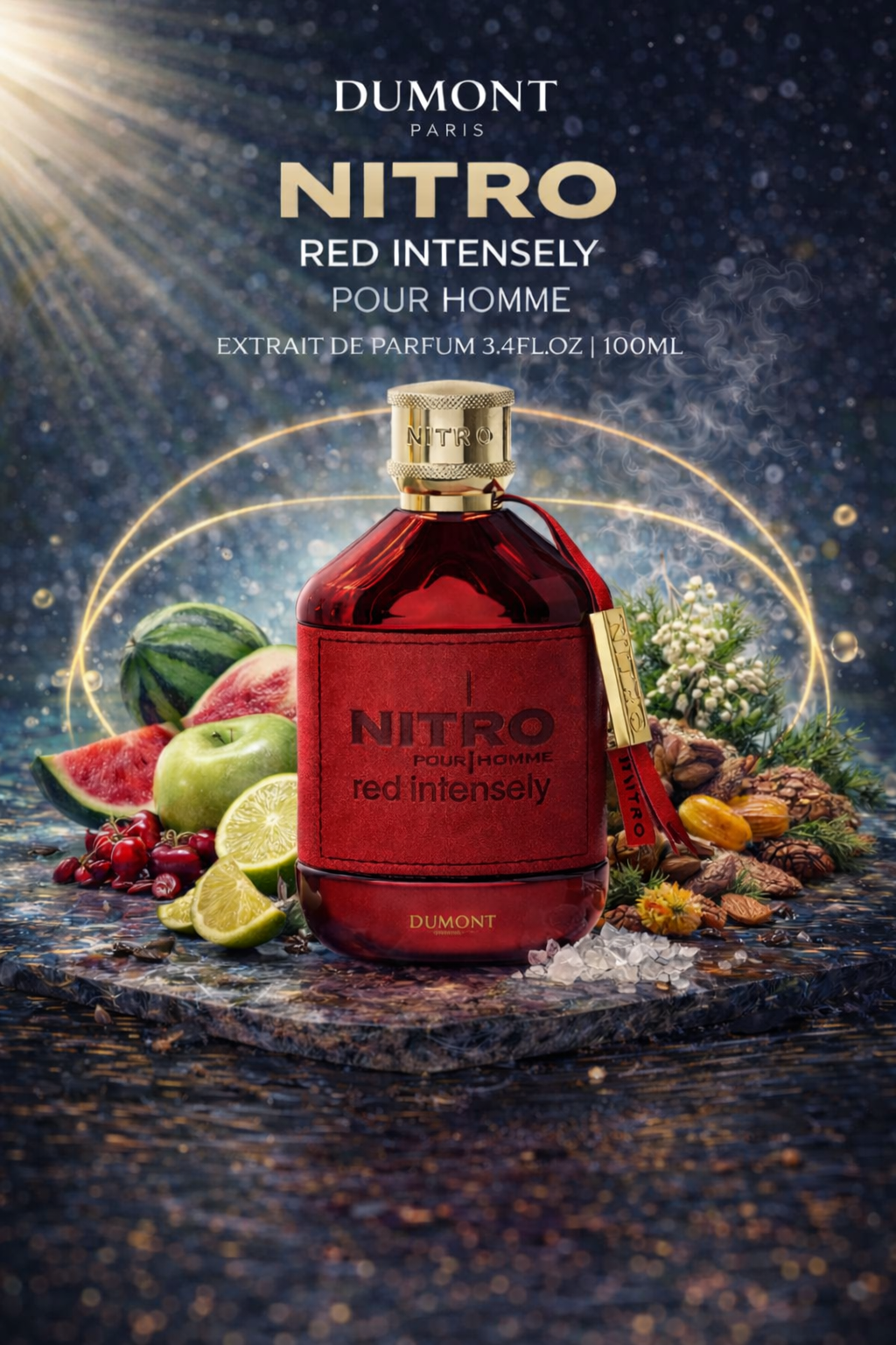 Dumont Paris Nitro Red Intensely Pour Homme Extrait De Parfum 3.4FL.OZ | 100ML