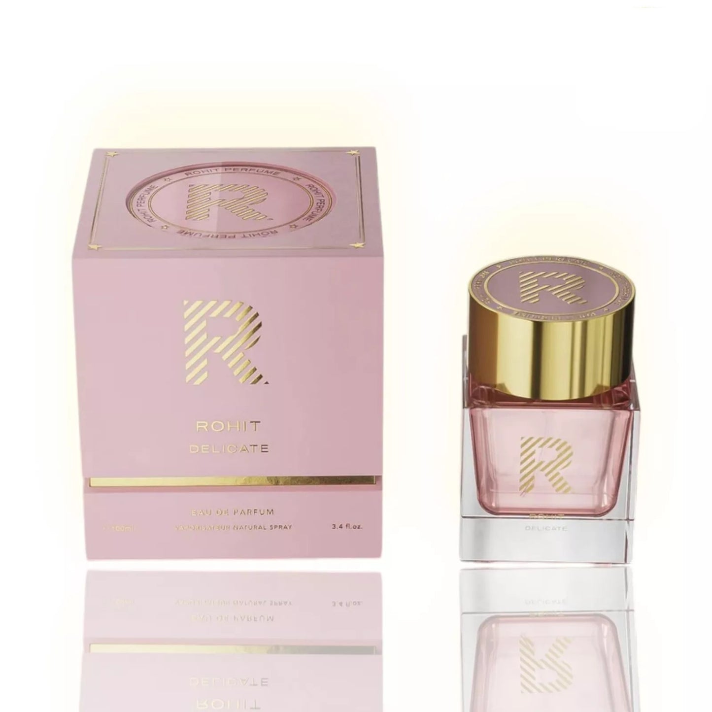 Bharara Rohit Delicate Eau De Parfum 3.4 oz – Tropical Floral Gourmand for Women