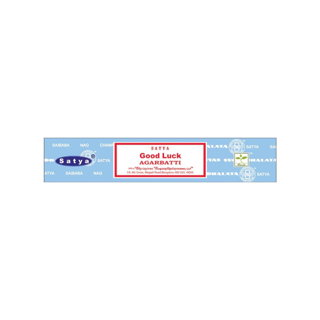 Good Luck Satya Incense – Handcrafted Aromas from India (15 gms. / pack)
