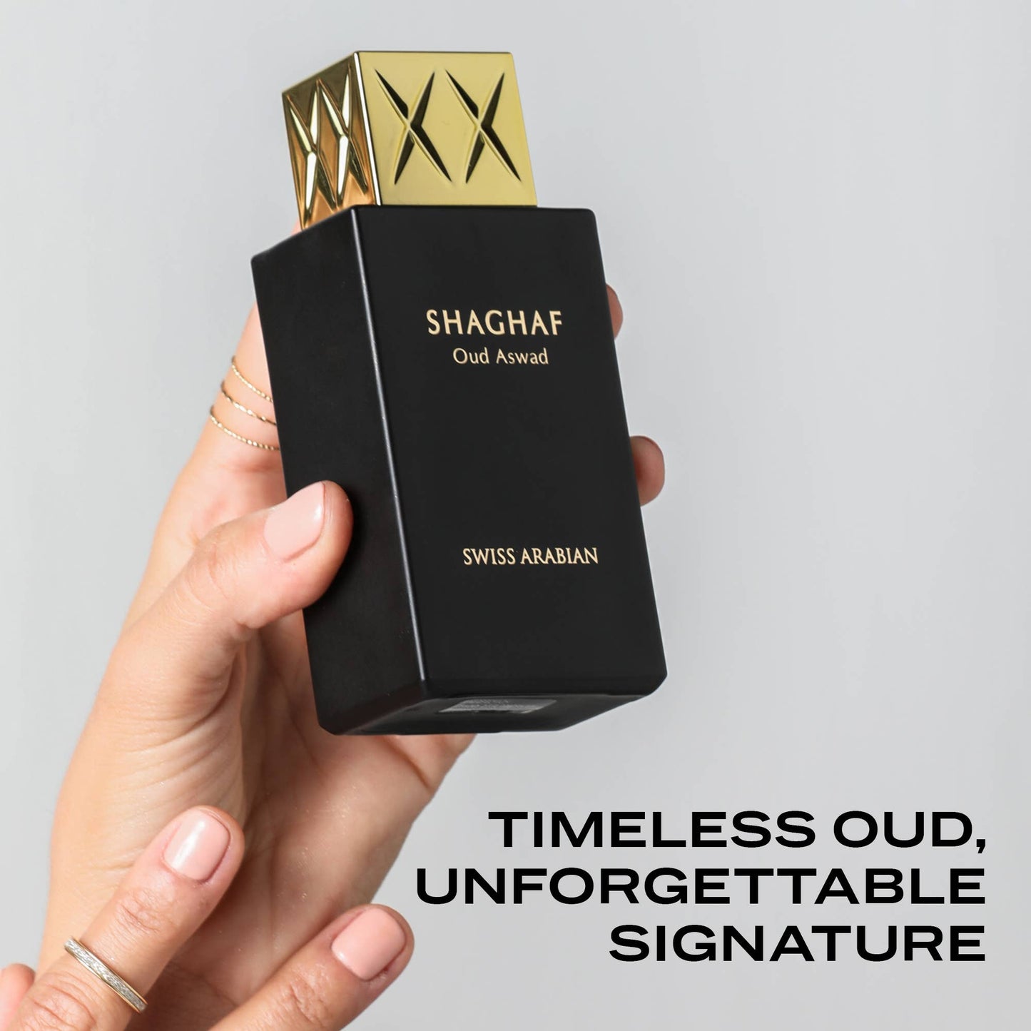 Shaghaf Oud Aswad by Swiss Arabian – Exotic Oud, Rose & Leather Unisex Perfume 100ml