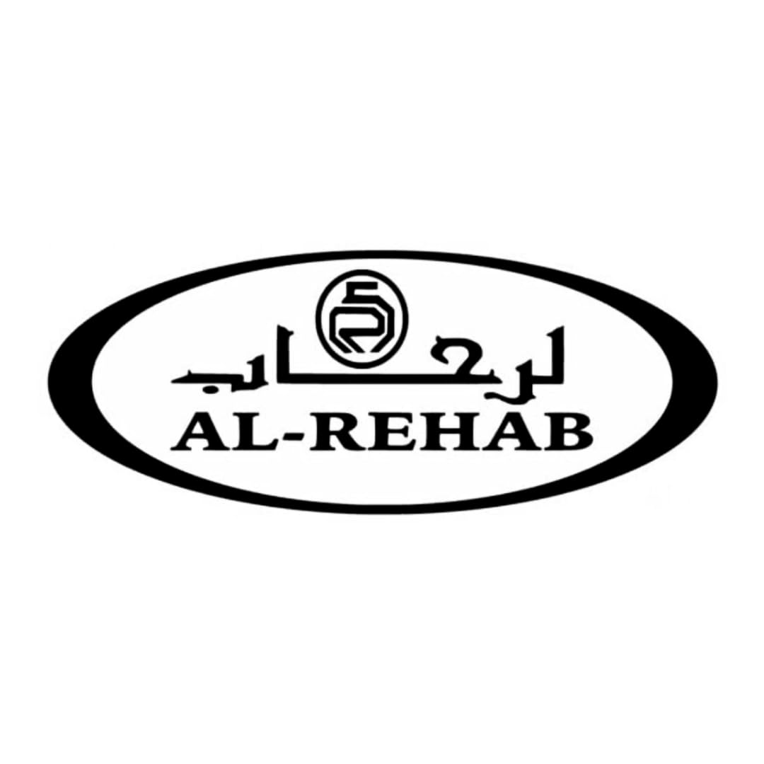 Al Rehab perfume brand logo in black