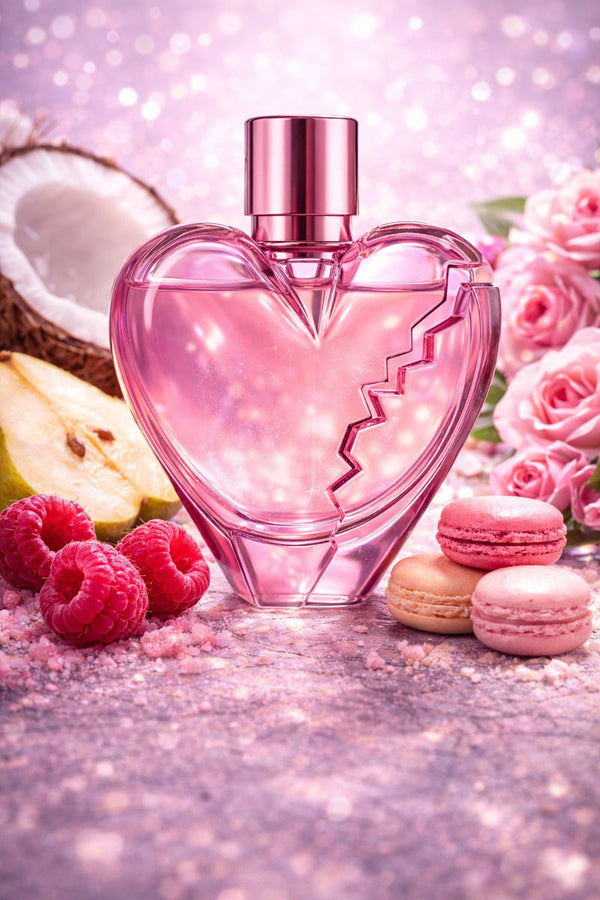 Ariana Grande Thank U Next inspired fragrance oil with raspberry, pear, coconut, pink rose, macarons, and musk notes