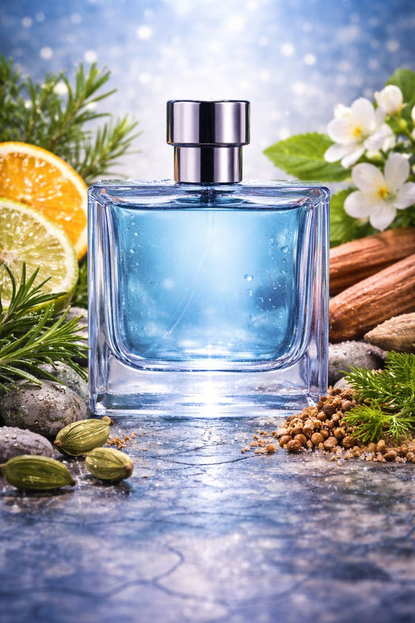 Azzaro Chrome inspired fragrance oil with neroli, bergamot, rosemary, jasmine, oakmoss, cedar, and sandalwood notes