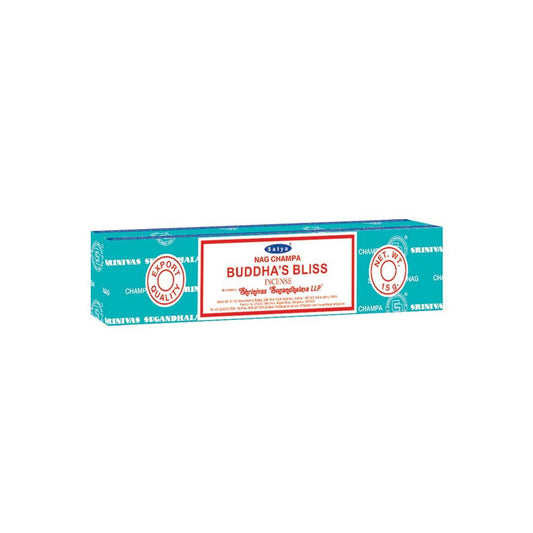 Satya Buddha's Bliss 15g hand-rolled incense sticks box