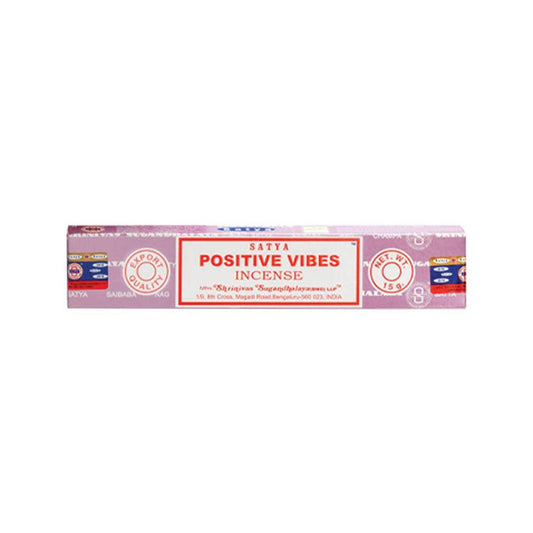Positive Vibes Satya Incense – Premium Hand-Rolled Aromas from India (15 gms. / pack)