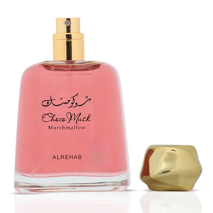 Choco Musk Marshmallow by Al Rehab 100ml bottle with gold cap removed