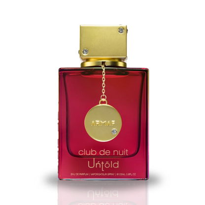 Close-up of Club De Nuit Untold EDP 105ML bottle showcasing its luxurious design.