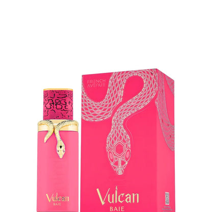 French Avenue Vulcan Baie Eau de Parfum 100ml box and bottle, luxury floral fruity unisex perfume