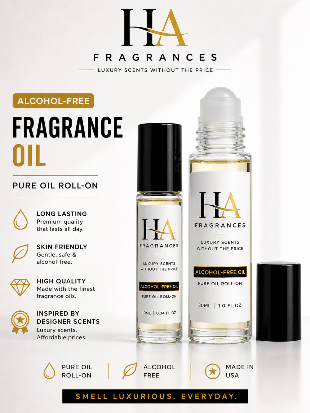 HA Fragrances Premium Fragrance Oil Roll-On