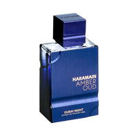 Haramain Amber Oud Dubai Night Extrait De Parfum 100ml elegant blue bottle design