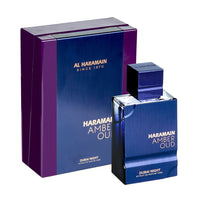 Haramain Amber Oud Dubai Night Extrait De Parfum 100ml with luxury packaging
