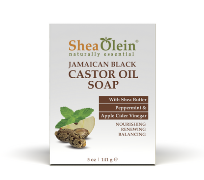 Jamaican Black Castor Oil Soap with Shea Butter, Peppermint & Apple Cider Vinegar by Shea Olein