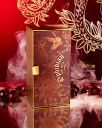 Ophidian Black Cherry perfume box by Paris Corner with luxurious cherry-themed packaging and golden detailing

