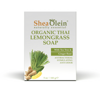 Shea Olein Organic Thai Lemongrass Soap with Tea Tree & Ginger Root - Front View