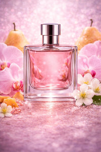 Pink Chiffon inspired fragrance oil with pear, orchid, tiare flower, jasmine, and soft musk notes