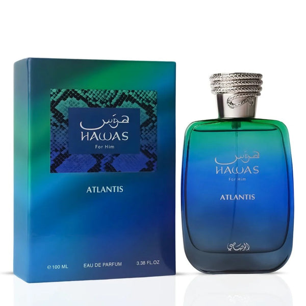 Rasasi Hawas Atlantis Eau de Parfum 100ml for him with original box packaging