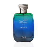Rasasi Hawas Atlantis Eau de Parfum for him 100ml fresh aquatic fragrance bottle
