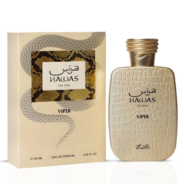 Rasasi Hawas Viper Eau de Parfum 100ml for him with original box packaging