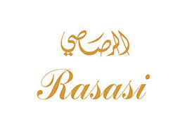 Rasasi brand logo with tagline 'Make your presence felt