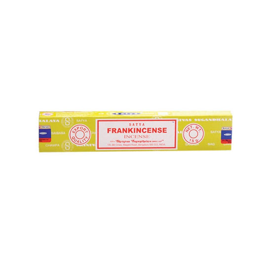 Satya Frankincense Incense 15g box – hand-rolled Indian agarbatti for meditation and cleansing