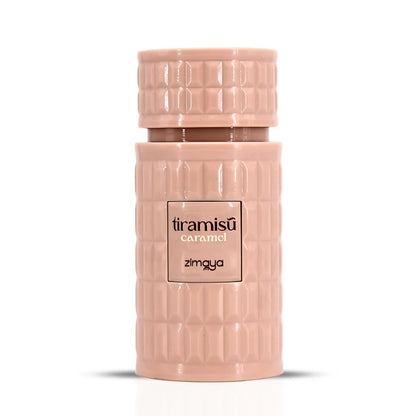 Tiramisu Caramel Eau De Parfum 100ML by Zimaya, sweet gourmand fragrance with caramel, vanilla, honey, and whiskey notes