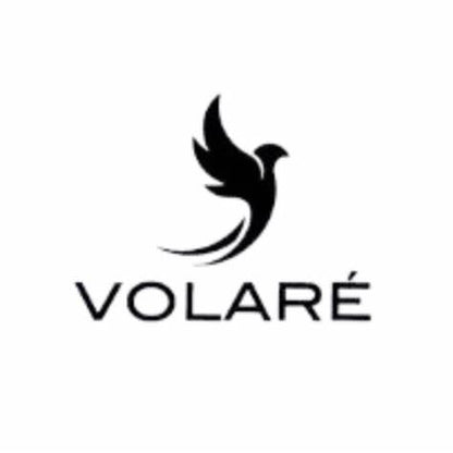 Volare logo featuring a minimalist bird design symbolizing elegance and sophistication.